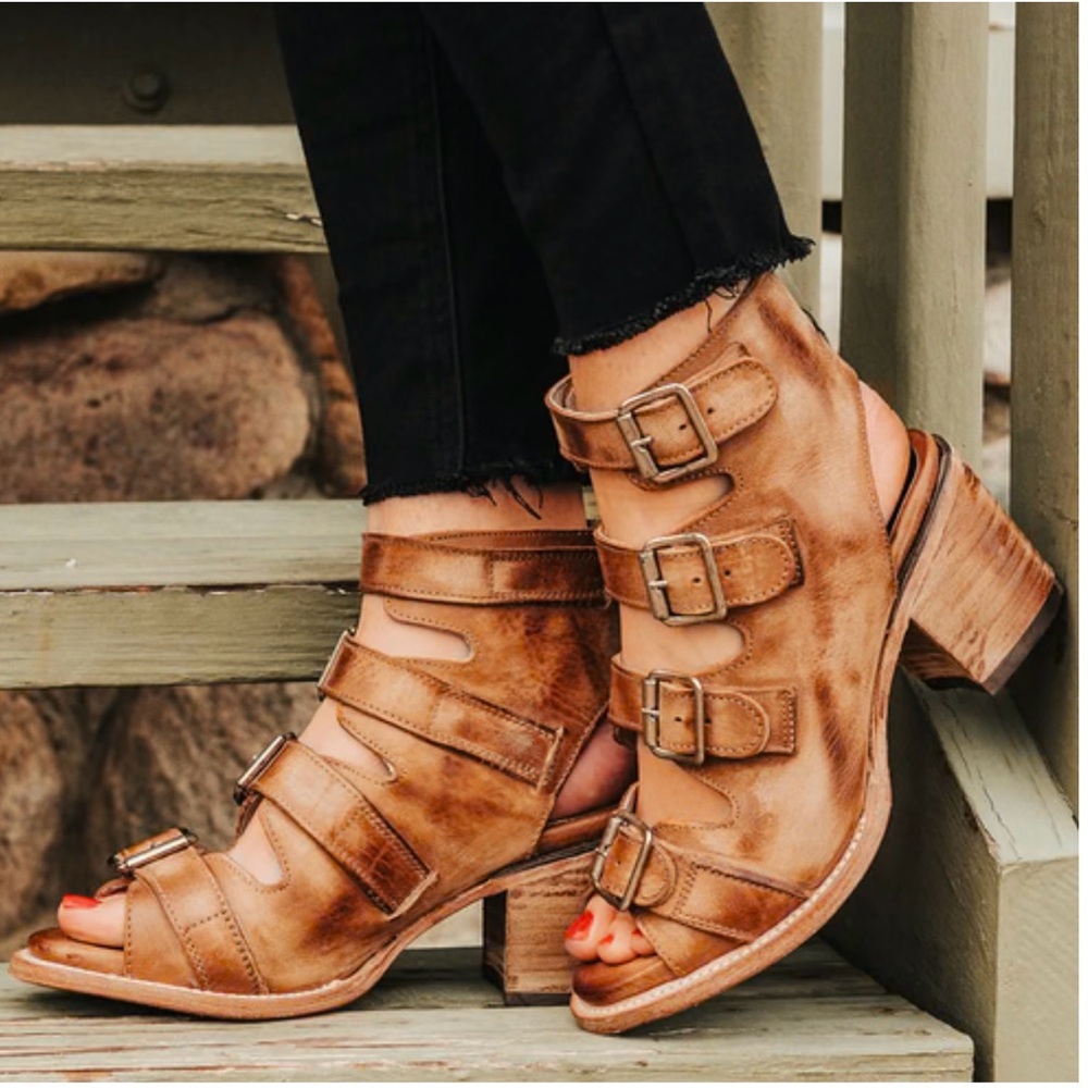Freebird Quail Heeled Sandal Bootie 6